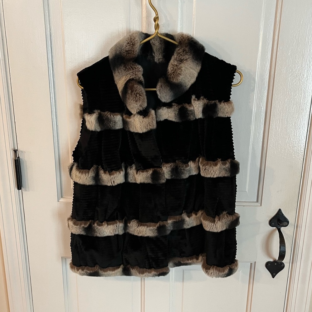 Rabbit and Mink Vest